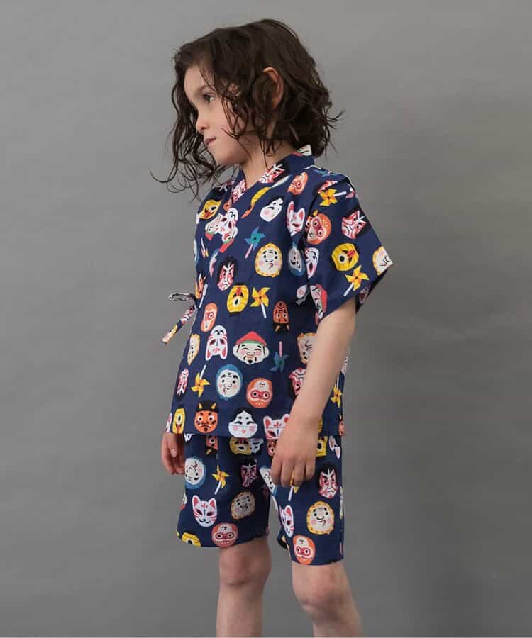 ☆SALE☆【すっぽり着られる】いろいろ甚平_男の子（J375905）|BREEZE