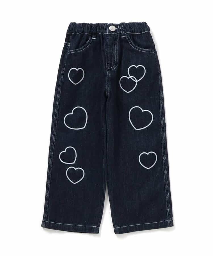 ☆SALE☆チェーン刺繍ワイドデニムパンツ（J421805）|BREEZE（ブリーズ