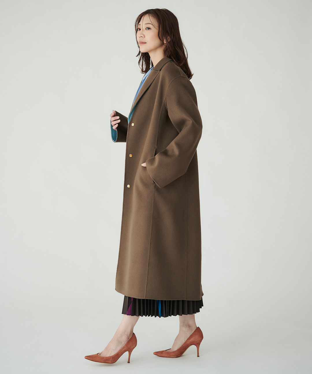 23区 ロングコート ウール グレージュ ロロピアーナ 23区