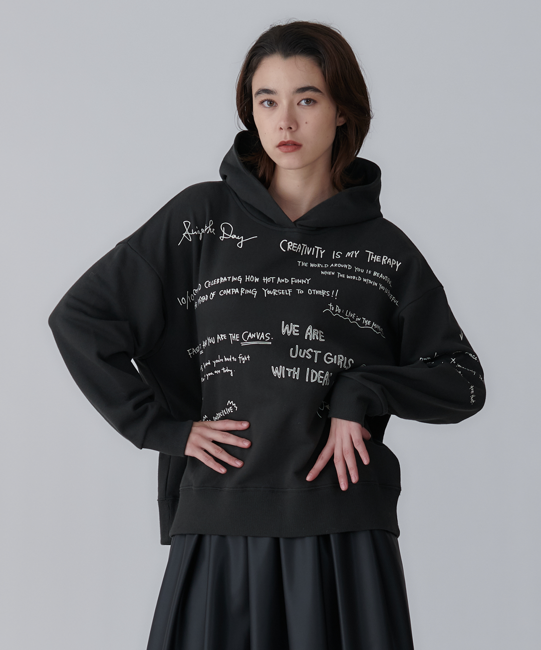 ハンドライティングフードパーカー – FACE SANS FARD