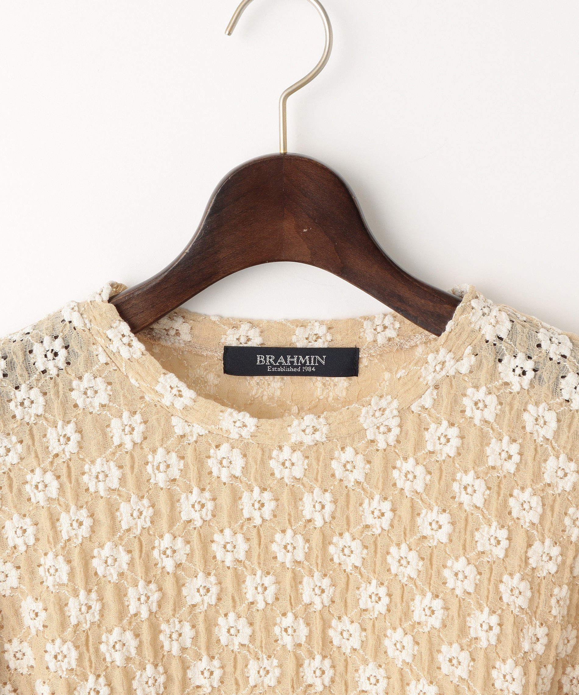 フラワーモチーフレーストップス – FACE SANS FARD