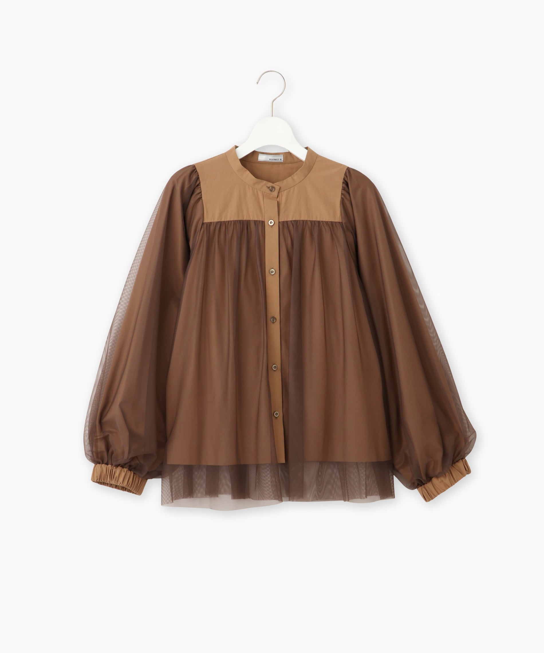 チュールドッキングブラウス – FACE SANS FARD