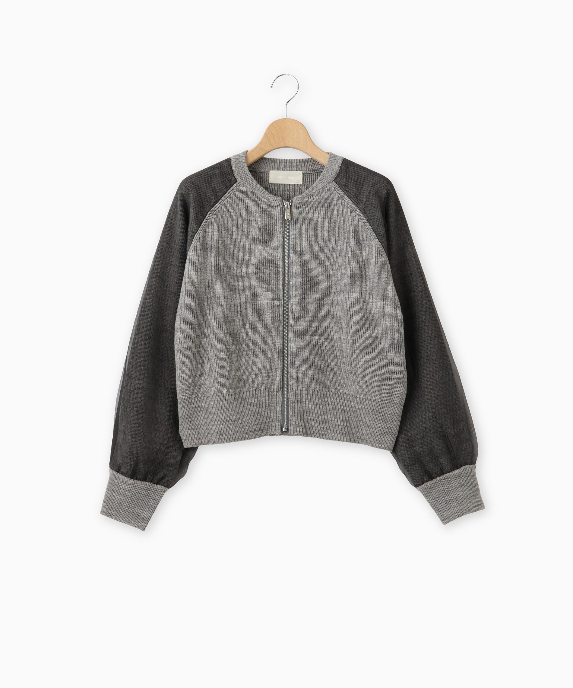 ジップデザインニットトップス – FACE SANS FARD