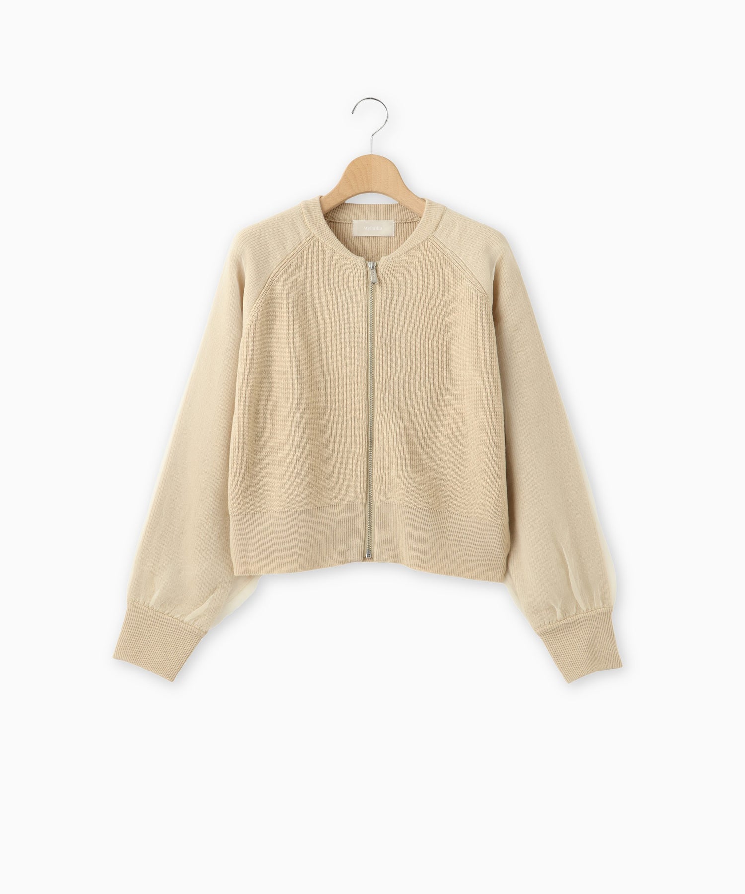 ジップデザインニットトップス – FACE SANS FARD