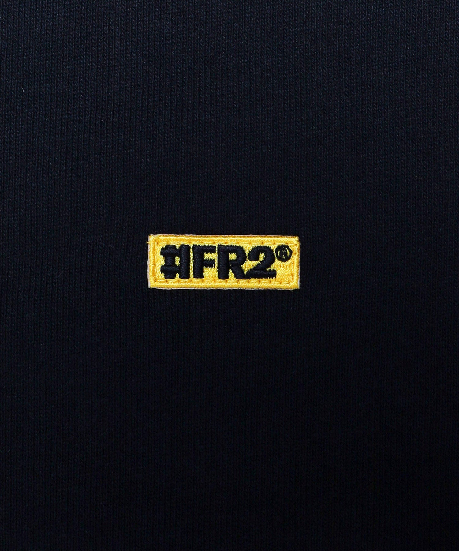 USA Cotton Small Box Logo Embroidery Zip Hoodie – #FR2