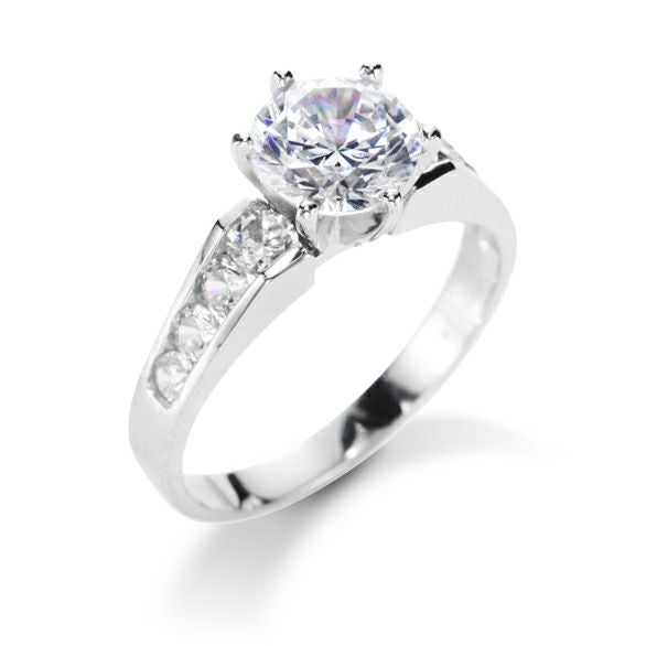 10%OFF】最高級品質 1カラット czダイヤモンド ホワイトゴールド