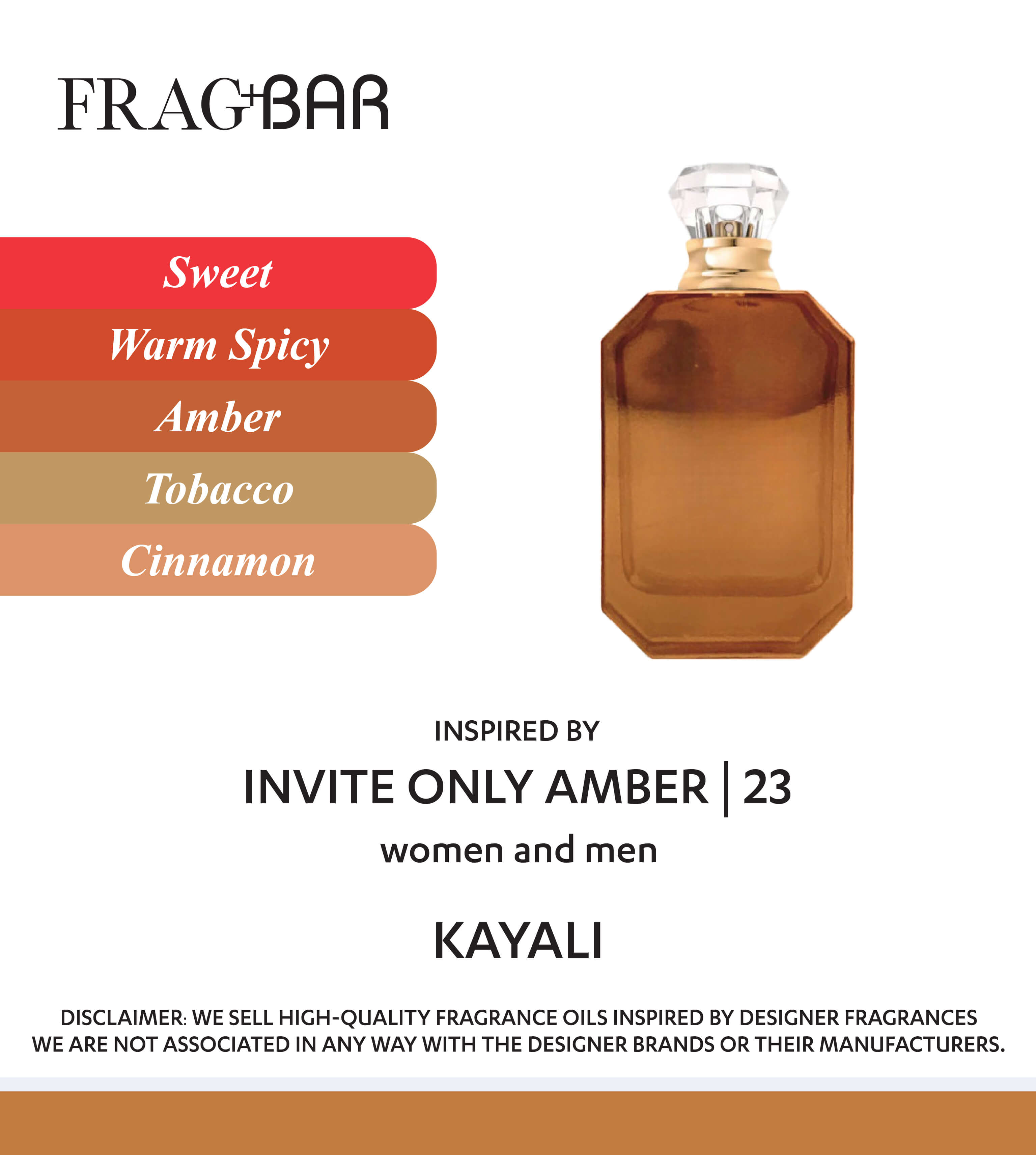 INVITE ONLY AMBER | 23 | Frag+Bar