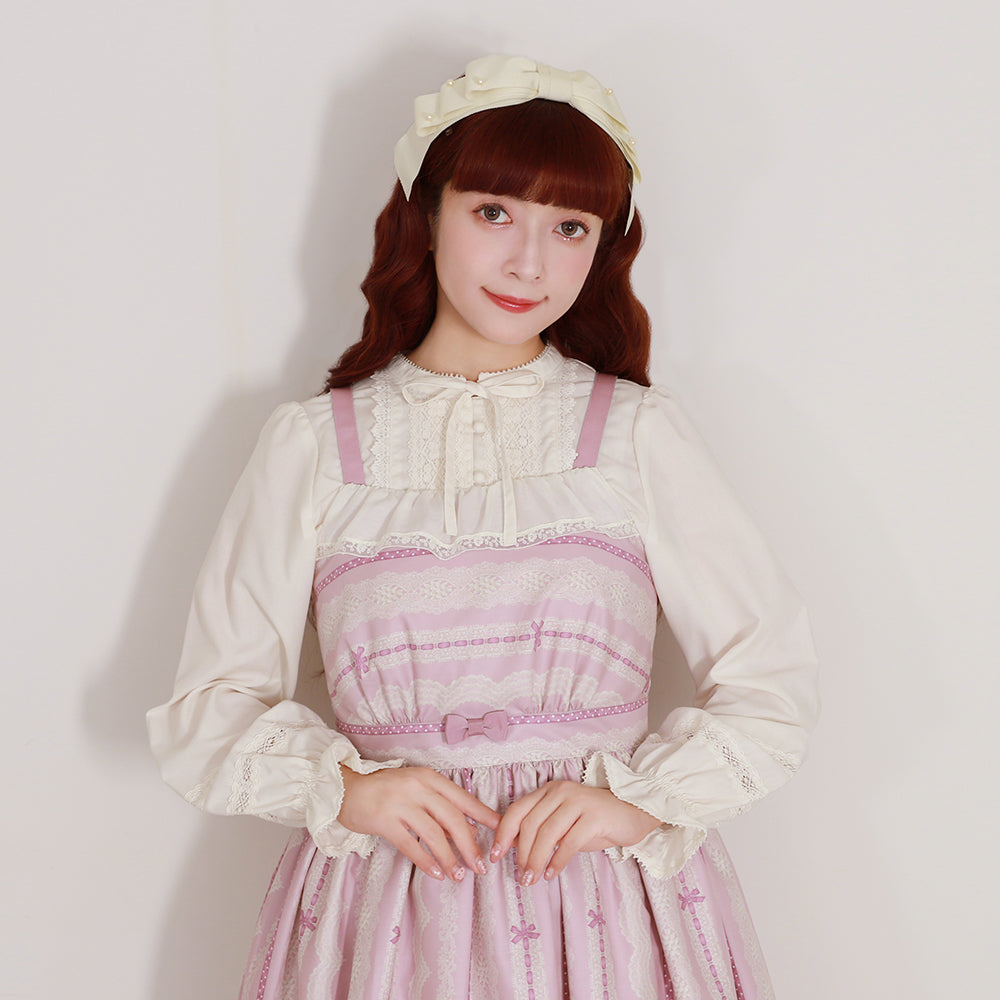 レースミルフィーユジャンパースカート-Melody BasKet(メロディー