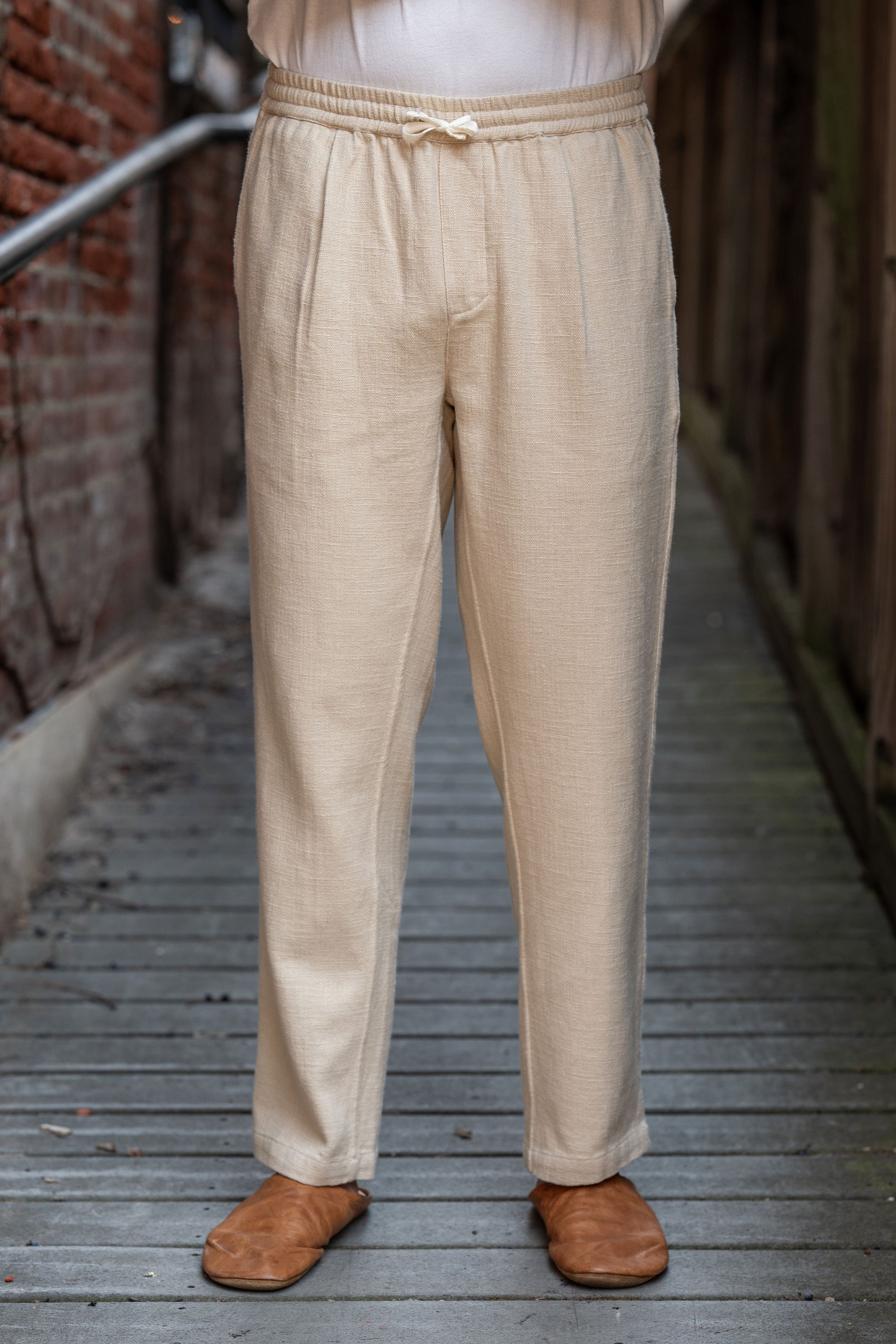 3sixteen Easy Pant - Alabaster - Franklin & Poe