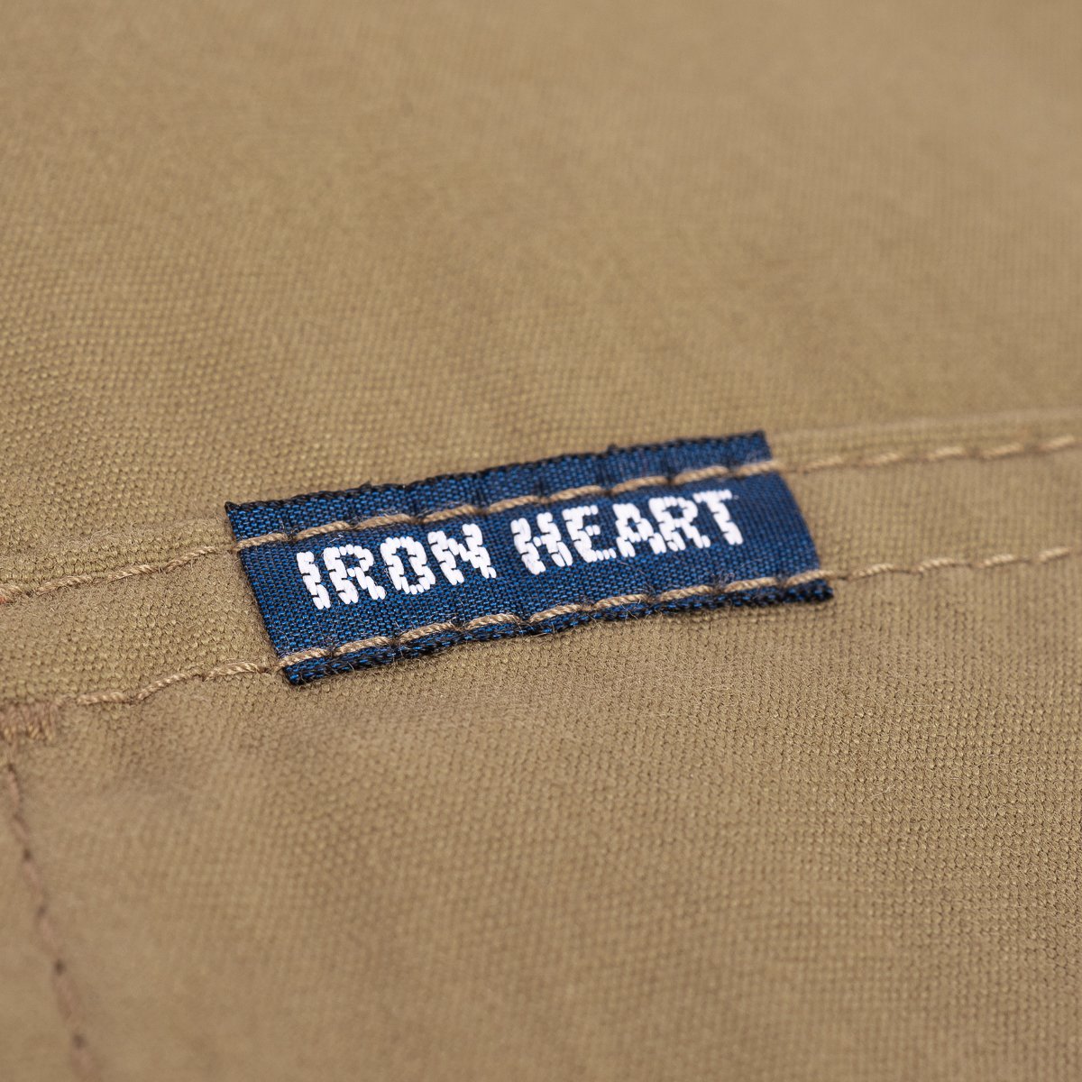 Iron Heart IHSH-394-KHA 7oz Fatigue Cloth Western Shirt - Khaki