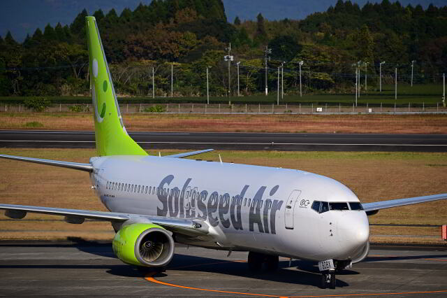 VISITあまくさ号 第2弾」特別塗装機 ソラシド エア (737-800 | JA808X