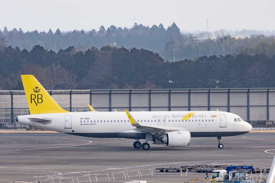 ロイヤルブルネイ航空 Airbus A320neo V8-RBA 成田空港 航空フォト