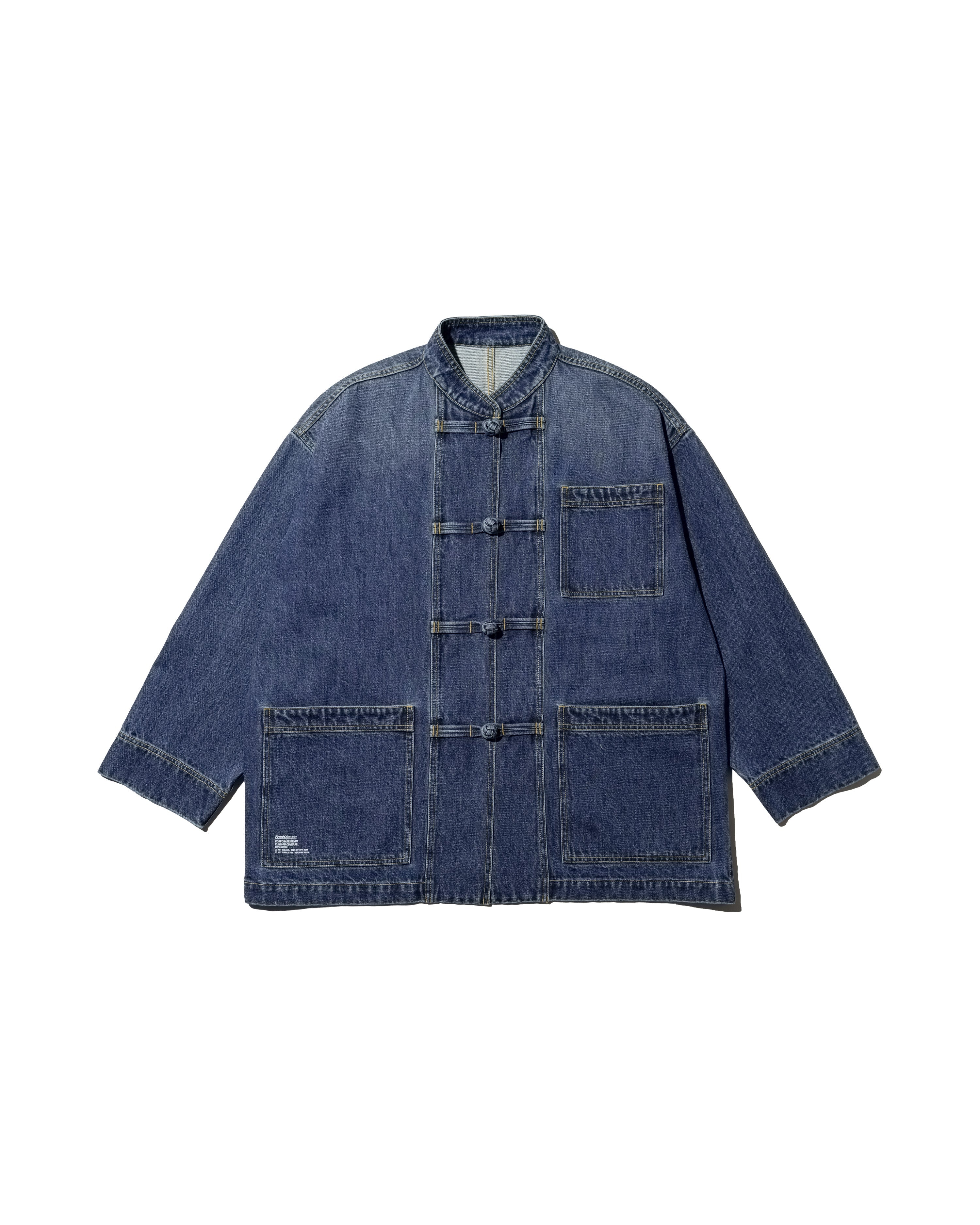 FSC261] CORPORATE DENIM KUNG-FU COVERALL -DARK WASH / LIGHT WASH
