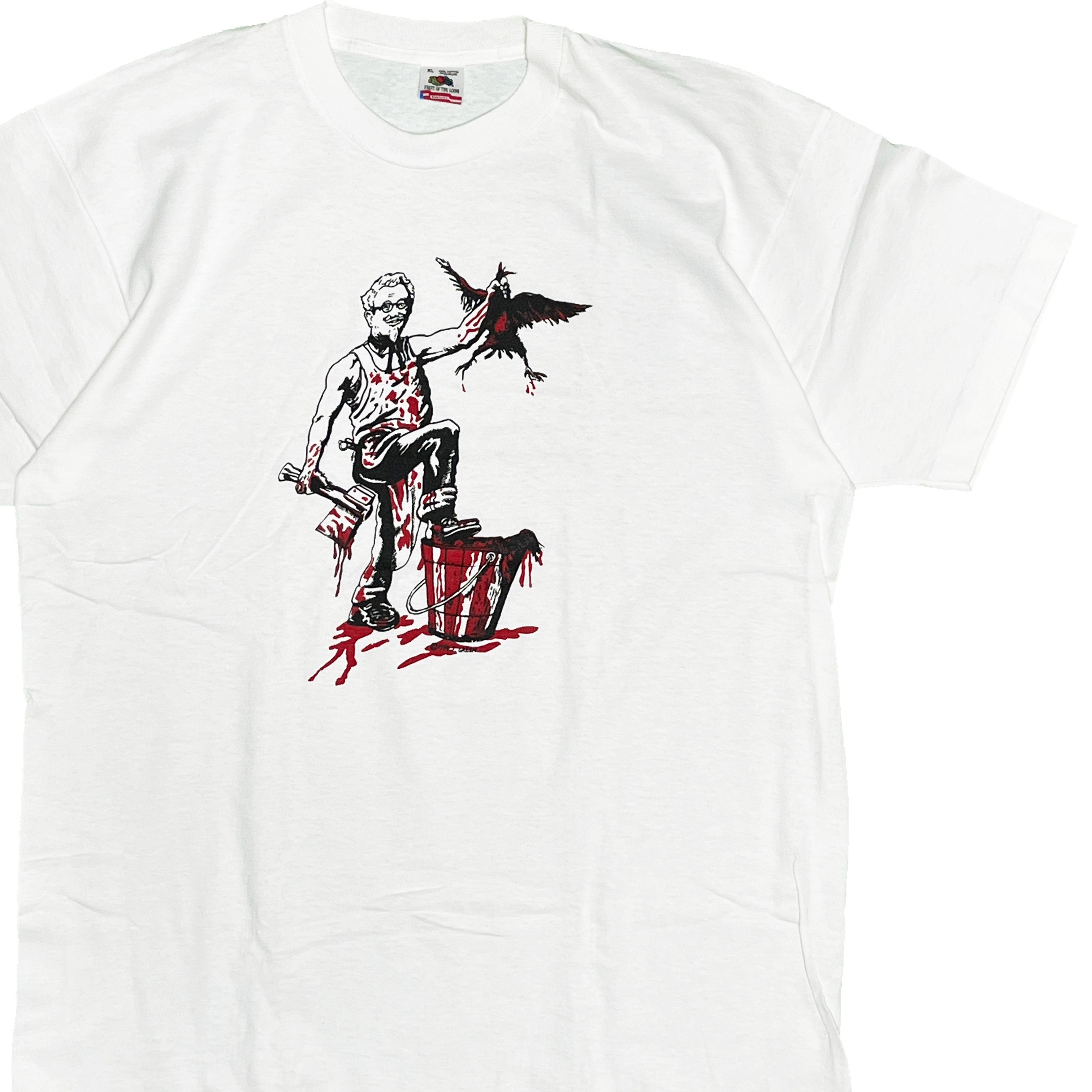 90's FRUIT OF THE LOOM KFC カーネル・サンダース パロディー T Size