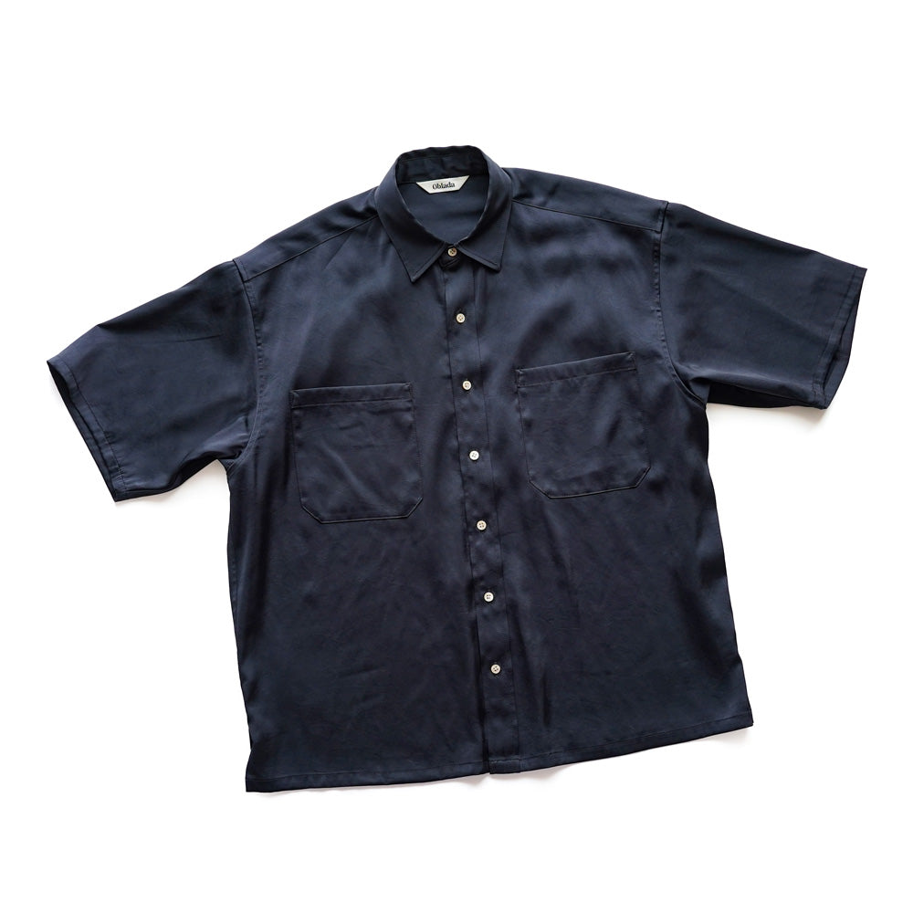 Oblada CINCH SATIN SHIRT サテンシャツ