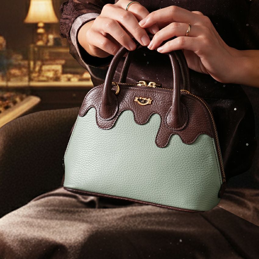 最高峰の職人と素材で作り上げた、傑作チョコミントバッグ。テーマは