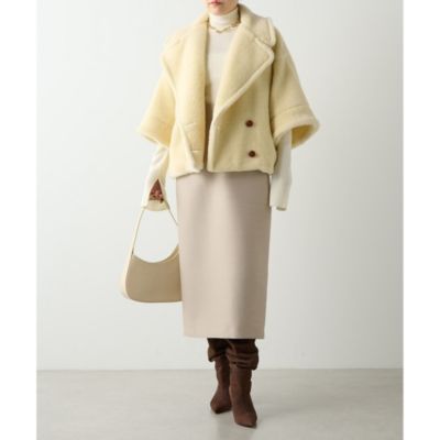 Whim Gazette(ウィム ガゼット)のウールボアショートコート通販