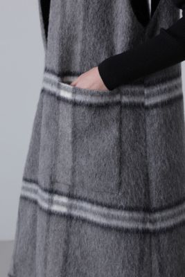 ADORE(アドーア)のアルパカシャギーチェックワンピース通販