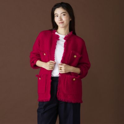 ADAWAS(アダワス)のTWEED KNIT JACKET通販 | 集英社HAPPY PLUS STORE