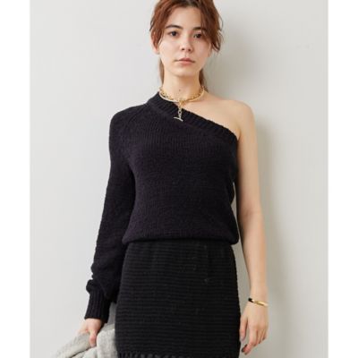 Whim Gazette(ウィム ガゼット)の【INSCRIRE】ワンショルダーニット