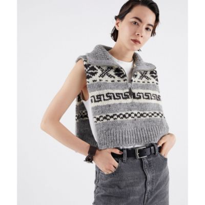 Whim Gazette(ウィム ガゼット)の【GEMINI】ローゲージニットベスト