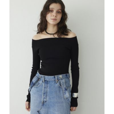 Whim Gazette(ウィム ガゼット)の【THE PAUSE】オフショルニットプル