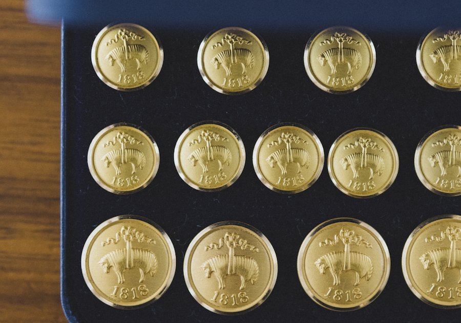 新品未使用☆BrooksBrothers七宝焼ゴールデンフリースボタン9個セット