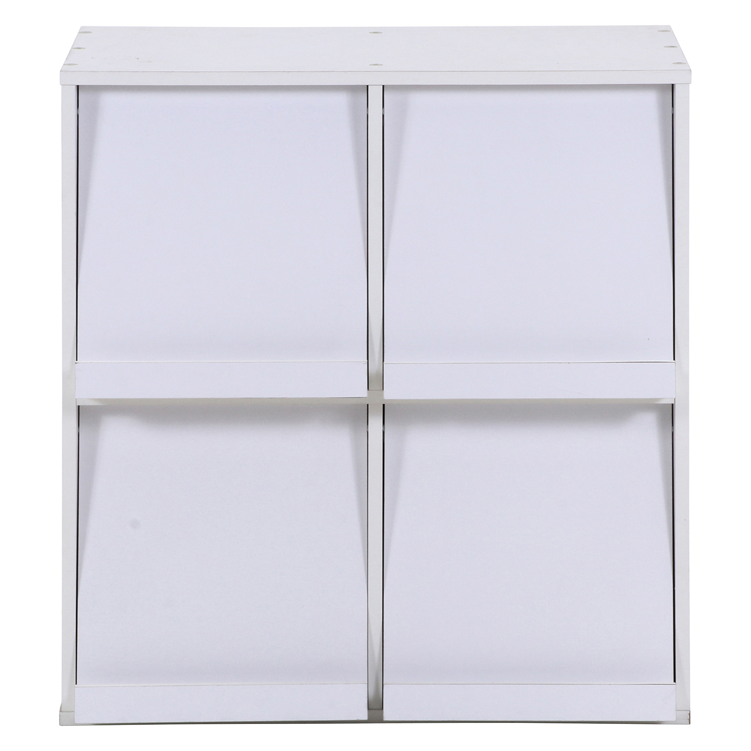 C/D:86034] ディスプレイラック 4マス ホワイト DP8085WH