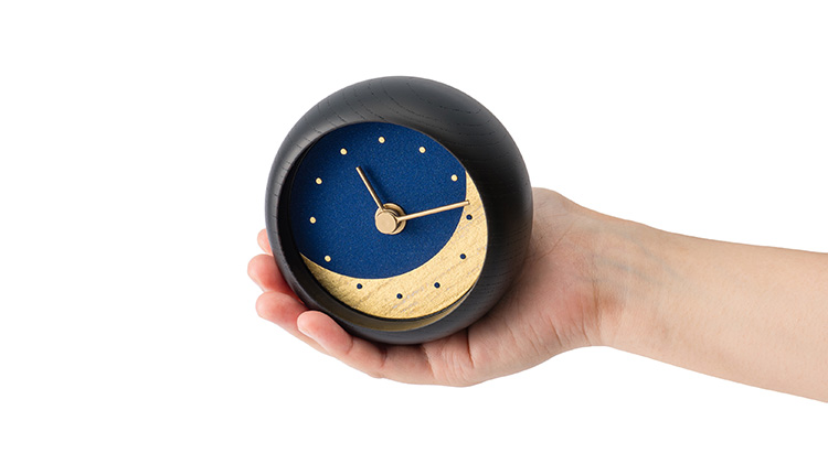 シーブレーン】はなもっこ 置時計 月 | 藤巻百貨店