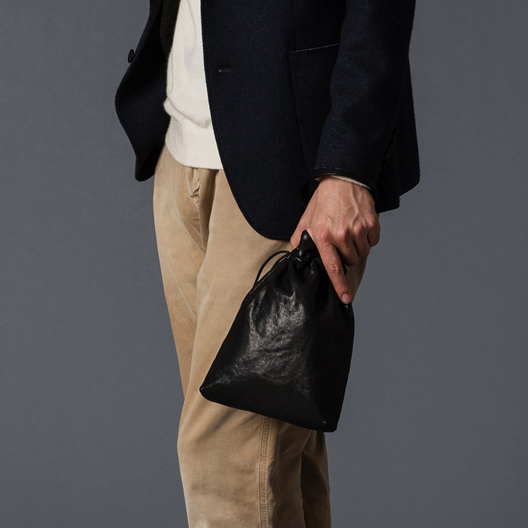 Creed】レザー巾着バッグ | 藤巻百貨店