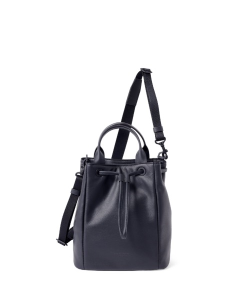 巾着ショルダーバッグ / FUJITAKA / レザー 本革 ミニサイズ