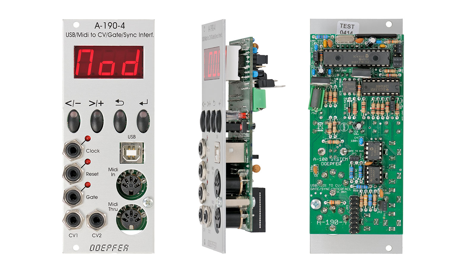 A-190-4 USB/MIDI to CV/Gate/Sync Interface - A-100 Eurorack