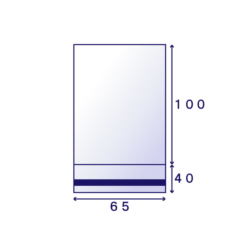 OPP #30 のり付袋 P-9E (65×100mm) 100枚入り | OPP・アルミ袋の通販