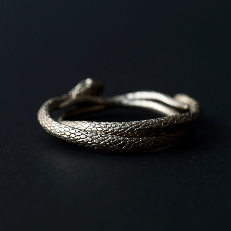 ELCAMI / Japanese rat snake Double Ring (ER-115 S/G) – Fuligo