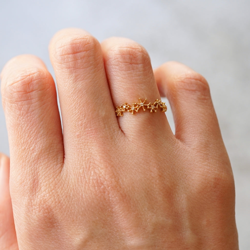 sowi / スノーダスト ダイヤモンドリング K18 302R0099-400 – Fuligo