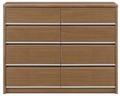 大川家具 チェスト 幅120cm ロータイプ 引出し 4段 シンプル