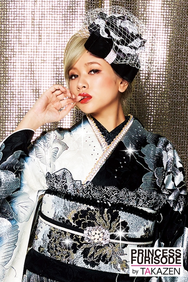 32105 派手カッコイイ(目立つ豪華) 黒/白/シルバー(銀色)｜TAKAZEN