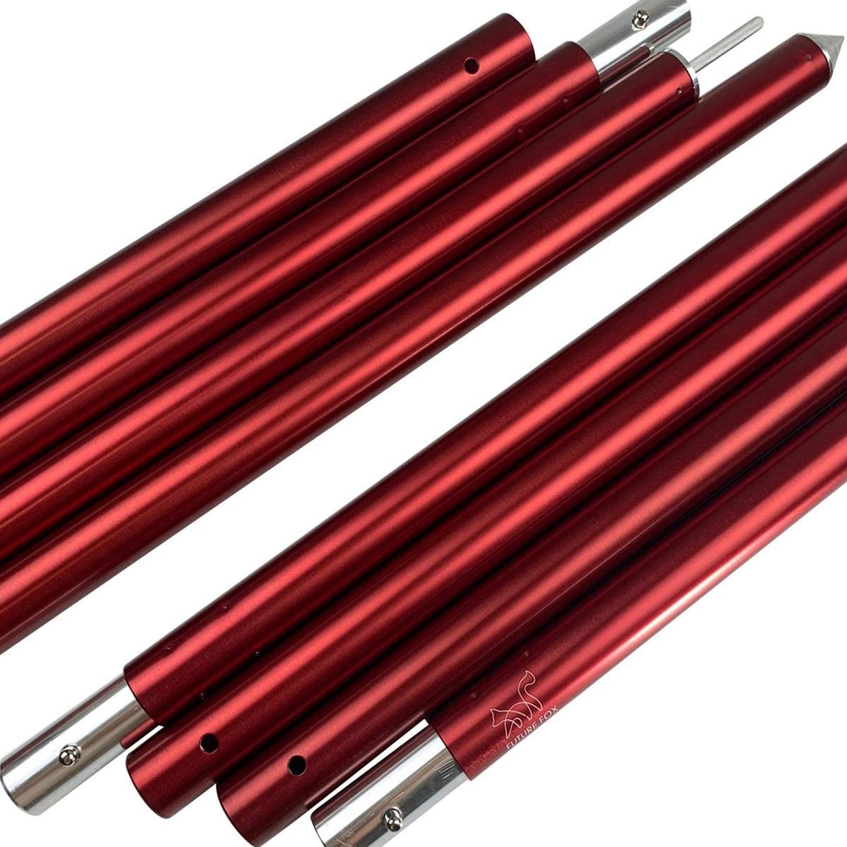 タープポール ワインレッド/マッドブラック 収納袋付 直径28mm 240cm