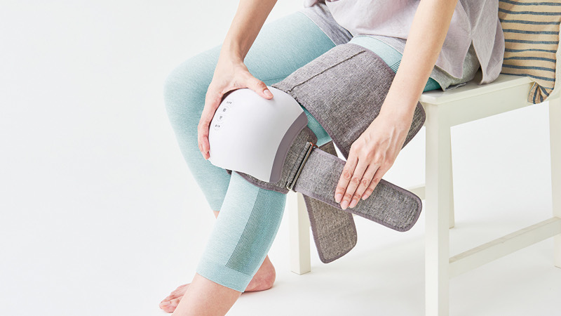 EXTRA RELEASE マッサージ機能付き 充実のマッサージ機能とコードレスの利便性を両立。レザー調の