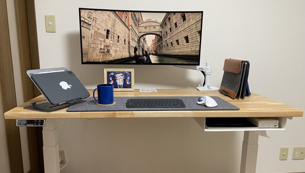 Flexispot×かなでもの天板レビュー】超快適な電動昇降デスク