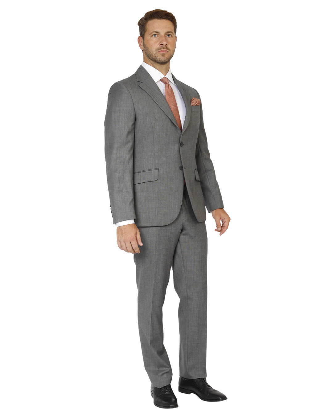 Grey Holland & Sherry Sharkskin Suit | Gagliardi