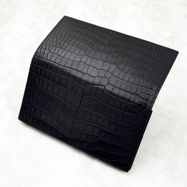 無双長財布（切り目） [HI1300] クロコダイルレザーショップ ガウディ