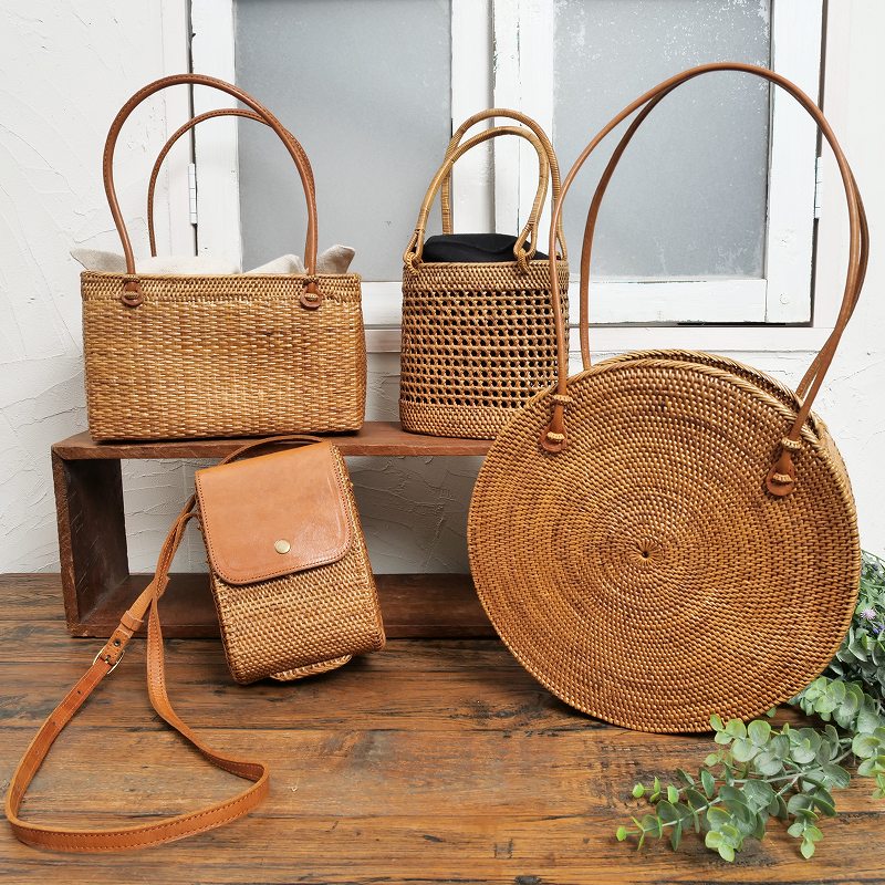 アタ 透かし編みミニバッグ かごバッグ｜マライカ公式通販