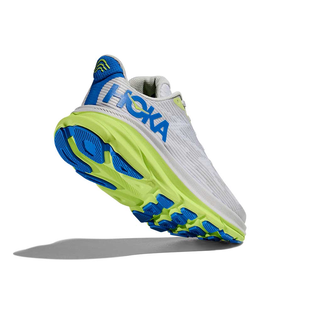 Youth Clifton 9 Running Shoe - Stardust/ Electric Cobalt - Regular