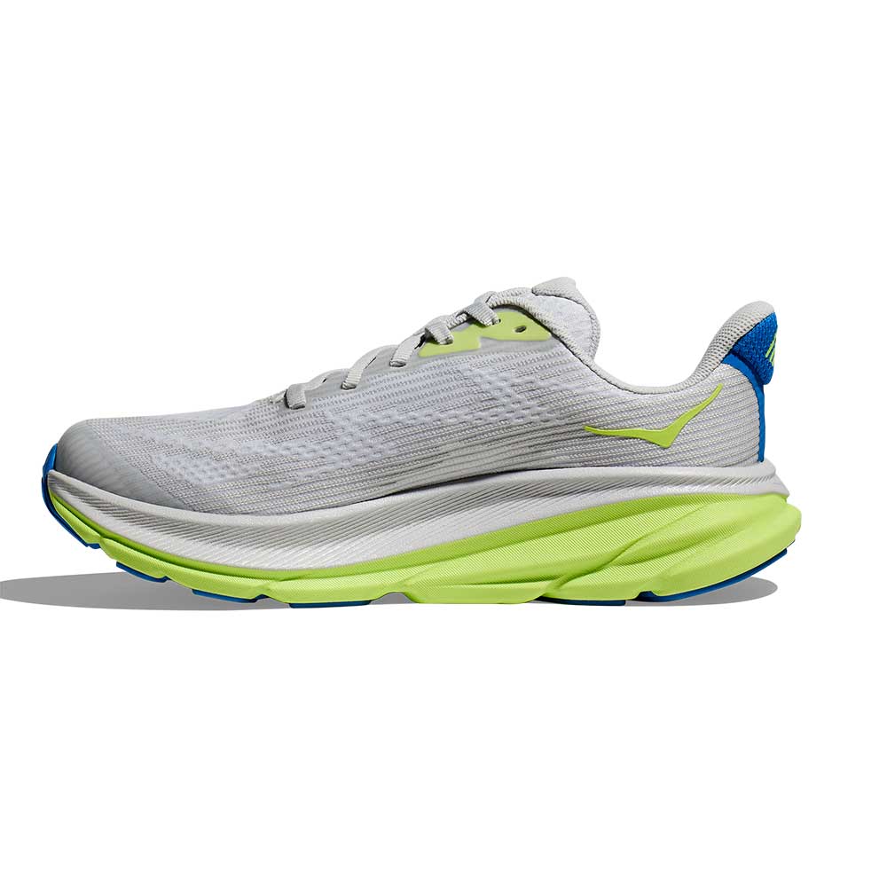 Youth Clifton 9 Running Shoe - Stardust/ Electric Cobalt - Regular