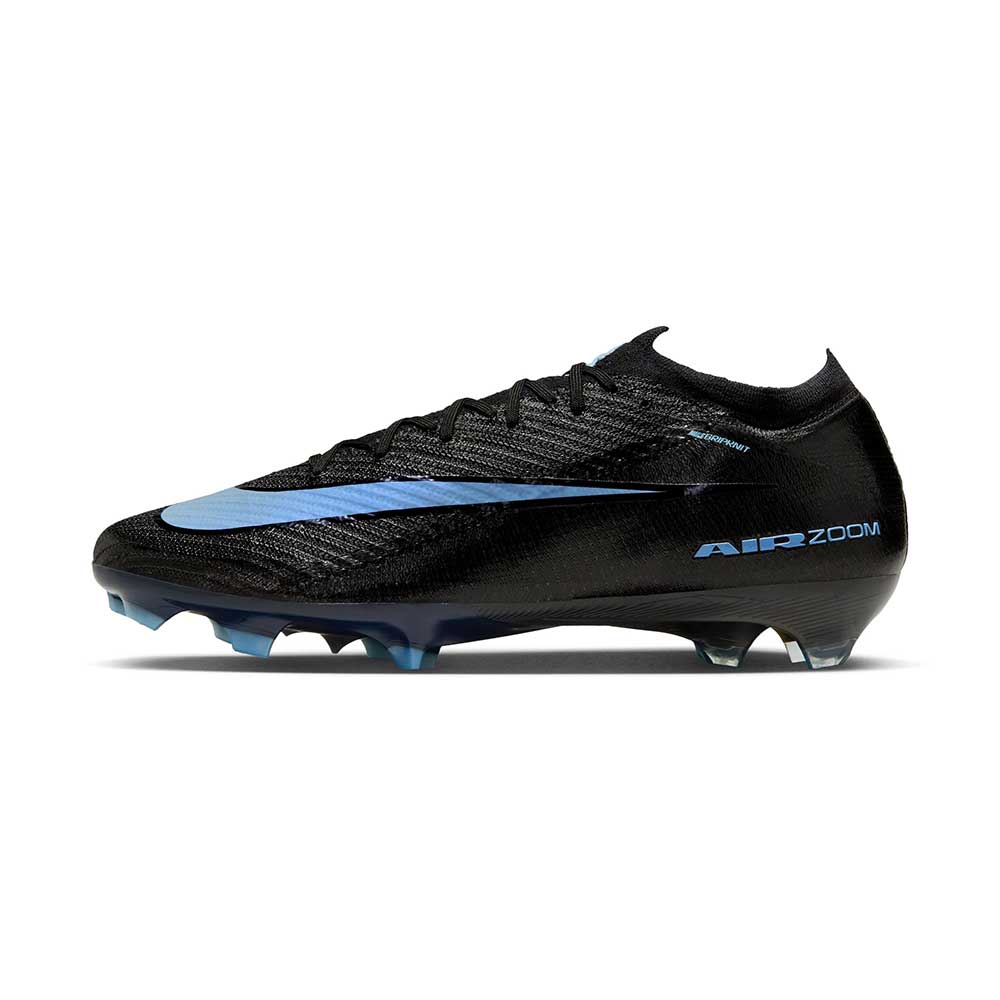Zoom Vapor 16 Elite FG Soccer Cleat - Black/Ice Blue - Regular (D