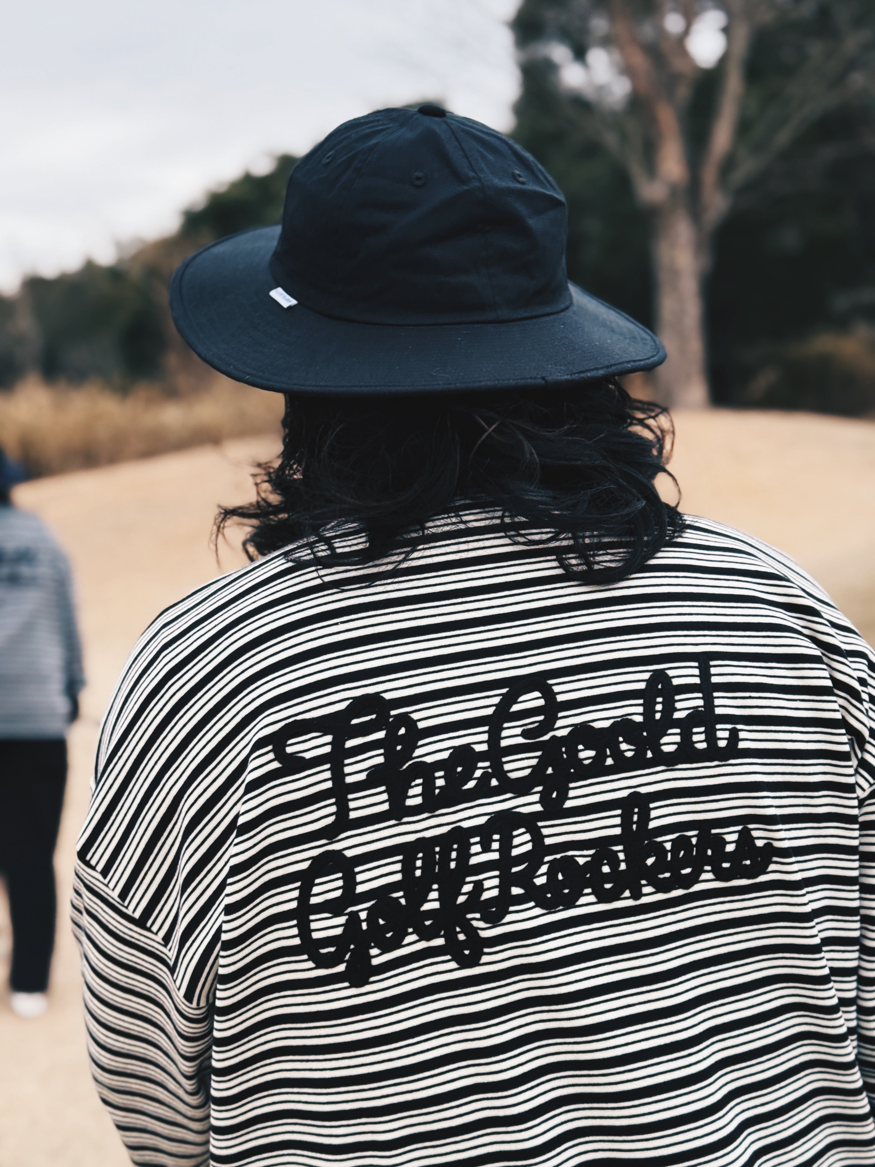 COTTON LONG BRIM HAT NAVY – GOOLD GOLF ROCKERS