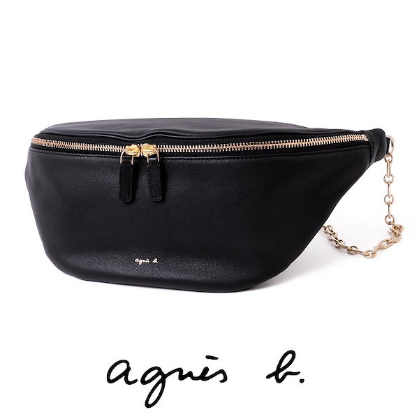 Qoo10] アニエスベー アニエスベー バッグ レザー ボディーバ
