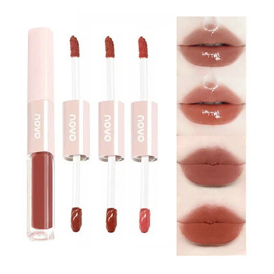 Qoo10] NOVO 話題の2WAYリップグロスが登場 / リ