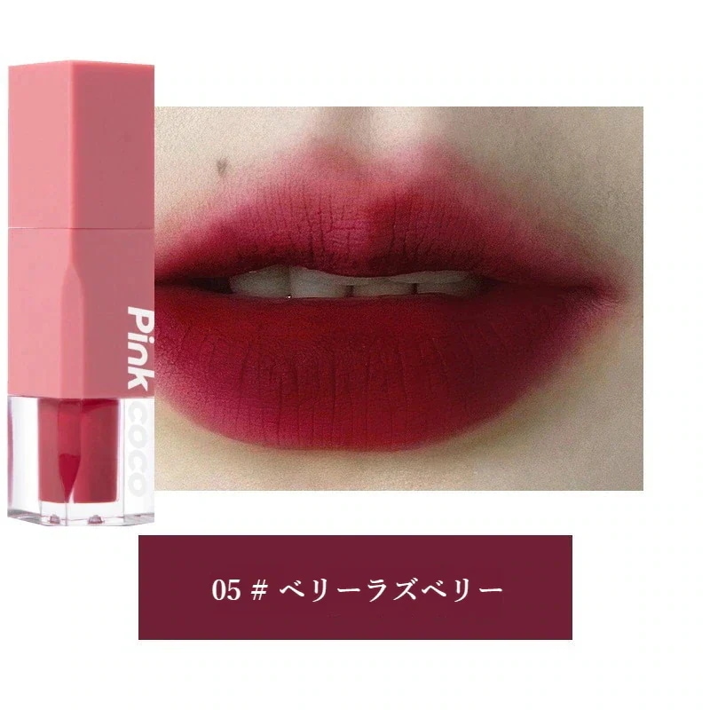 Qoo10] Pink coco リップグロス 50色 水光 8時間持続保 : ポイントメイク